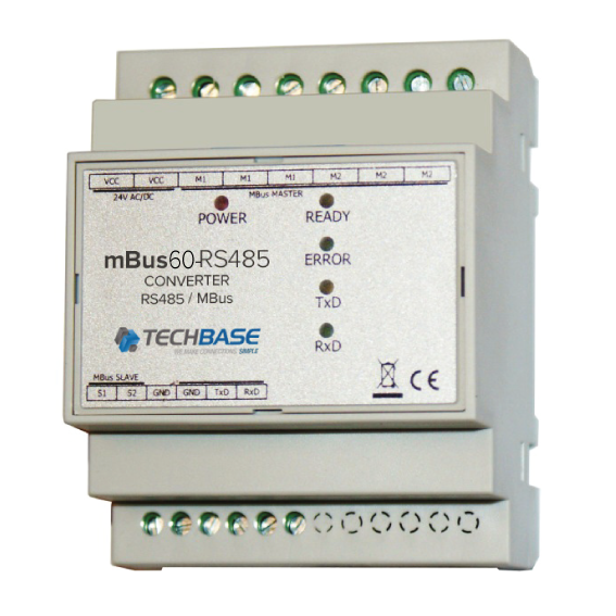 mBus 60 transparent converter from RS485 to MBus interface
