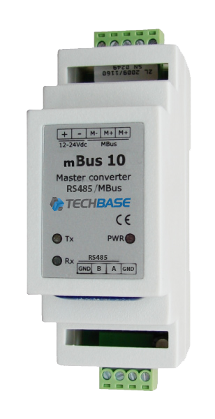 mBus 10 transparent converter from RS485 to MBus interface